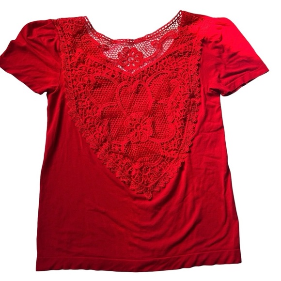 Yitong - Womens Red Knit Open Back Top Sz. Sm/Md. - Picture 6 of 8